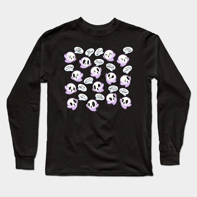 Motivational Ghosts Long Sleeve T-Shirt by Its_MynnuB